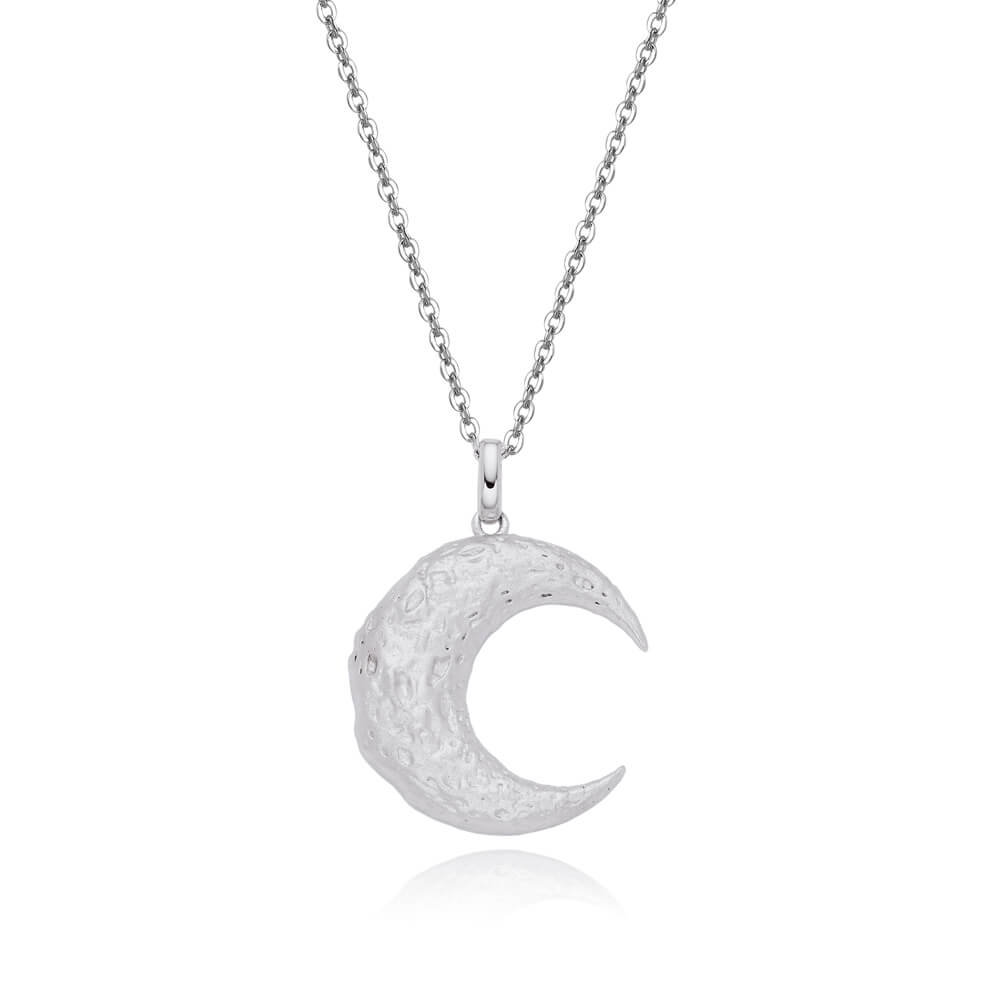 Fashion Jewelry The Moon Silver Necklace 925 Sterling Woman Presents