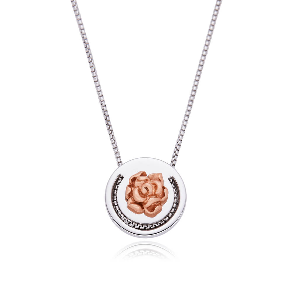 Dainty Jewelry Women Rose Flower Pendant Necklace