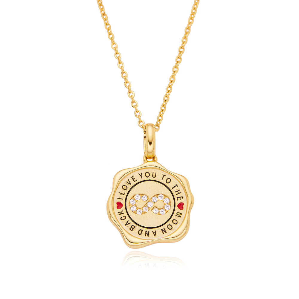18K Gold Jewelry Personalized Pendant Tags Simple Pendant Necklace OEM/ODM Design